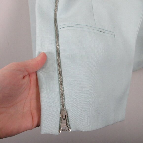 Club Monaco Blazer Women Light Green Open Wool Blend Career Office Work 506 - Picture 6 of 15